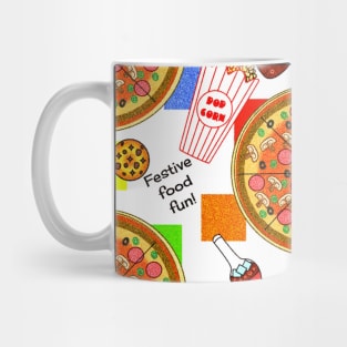 Festive Food Fun Pattern Mug